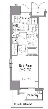パークアクシス台東根岸の物件間取画像
